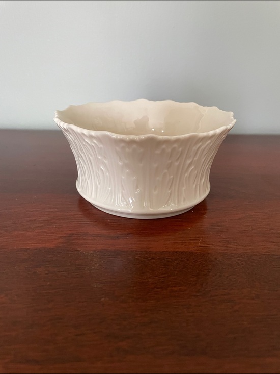 Lenox Other - Lenox White Ceramic Bowl with Gold Logo Mark